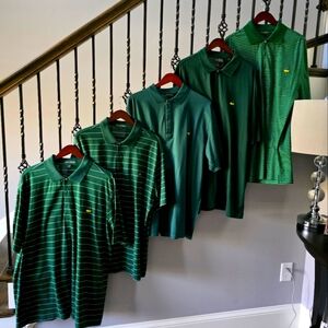 Masters Green Men's Golf Shirts.